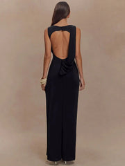 High Split Elegant Sleeveless Long Dress