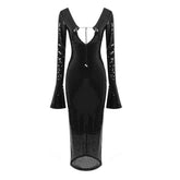 Hailey Black Sequin Dress