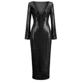 Black Sequin Dress