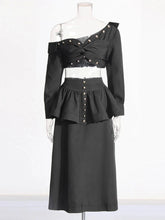 Long Sleeve Top & A-Line Skirt Set