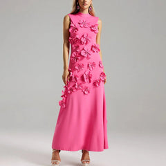 Sleeveless High Waist Lace-Up Dress