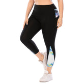 Plus Size Yoga Outfits Workout Leggings with Pocket