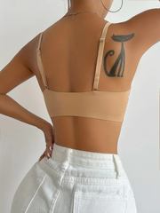 Seamless Push Up Bra, Soft & Comfy Solid Everyday Bra