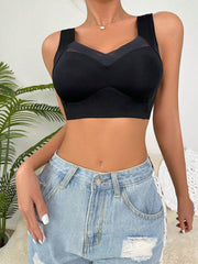 Minimizer Mesh CrossOver Wireless Bra with Cooling