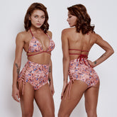 Sexy Bikini for High Waist Printed Swimsuit