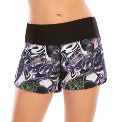 Summer Sports Gym Yoga Shorts with Zip Pocket