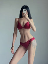 Wireless Set Front Buckle Triangular Cup Bra