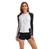 Black and White color Surfing Bathing Suit