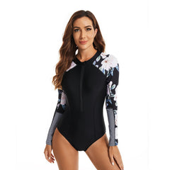 Rash Guard Long Sleeve One Piece Swimsuit