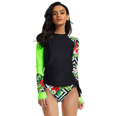 Long Sleeve Two Piece Bathing Suit for Women