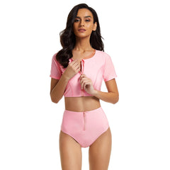 Rash Guard for Short Sleeve Swimsuits Two Piece Rash Guard