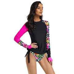 Long Sleeve Two Piece Bathing Suit for Women