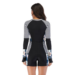 Long Sleeve Swimsuit with Boyshorts