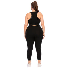 Plus Size Two Piece Set Yoga Sportswear
