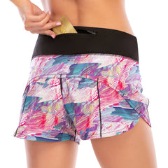 Shorts Printed Casual Mini Beach Shorts with Pocket