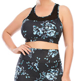 Printed Yoga Tops for Build in Bra High Impact
