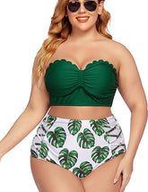 Avidlove Swimsuit for High Waisted Bikini Tummy Control 2 Piece Swimwear Bathing Suits S~4XL