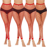 Avidlove Fishnet Stockings Footless High Waist Fishnets Tights Pantyhose for Women
