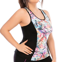 Plus Size 2 Piece Yoga Outfits Set