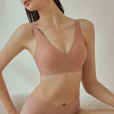Comfort Basic Everyday Bra V Neck Soft Pink