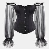 Mesh Sleeve Corset Top - Ivanka