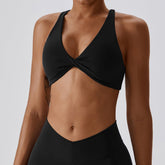 Twist Front Workout Bra