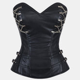 Gothic Leather Overbust Corset