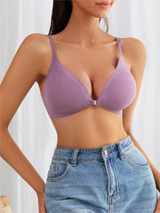 Solid Wireless Bra Violet