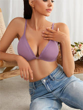 Solid Wireless Bra Violet