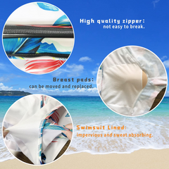 One Piece Swimsuits Long Sleeve Bathing Suit Surfing Swimwear