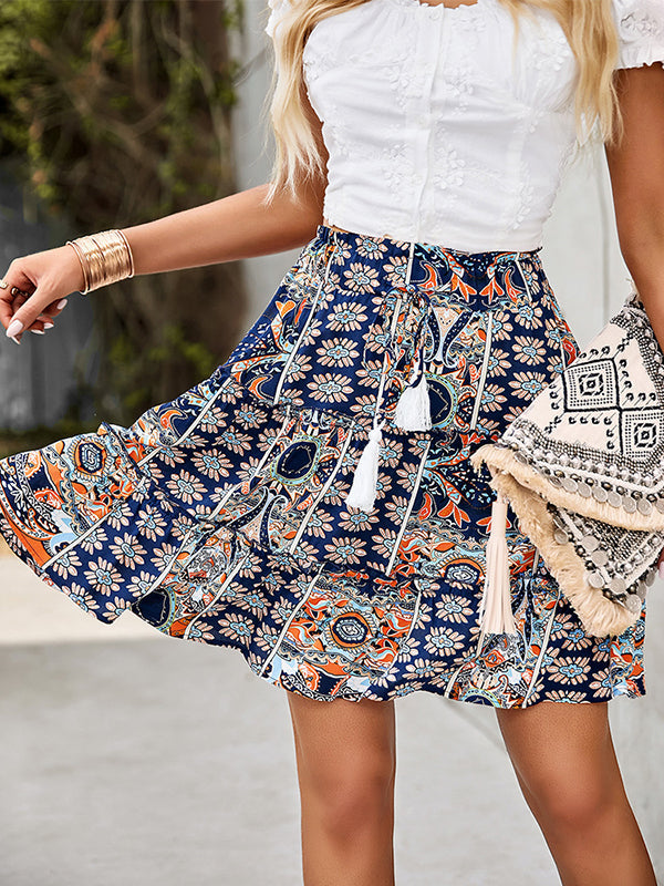 Going Out A-Line Pleated Skirts Bottoms