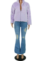 Bella Purple Zip Up