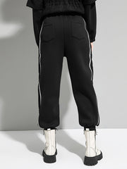 Casual Loose Drawstring High-Waisted Pants
