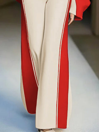 Loose Wide Leg Striped Casual Pants Bottoms Trousers