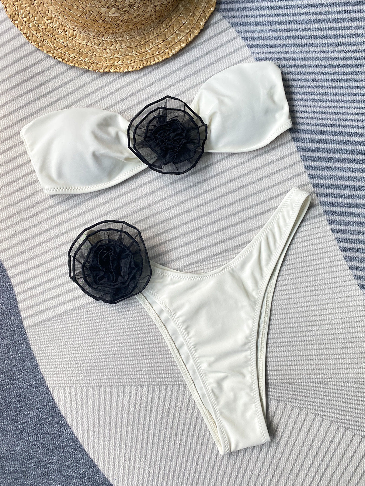 Rosalie 3D Floral Bikini Set