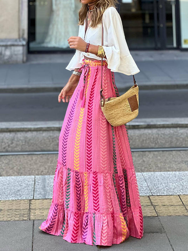 Floral Printed Casual Bohemia Skirts
