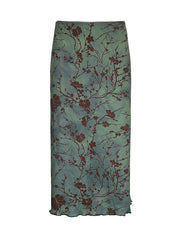 Printed Skirt In Green
