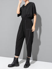 Solid Color Split-Joint Harem Pants Ninth Pants Ninth Pants Casual Pants Bottoms