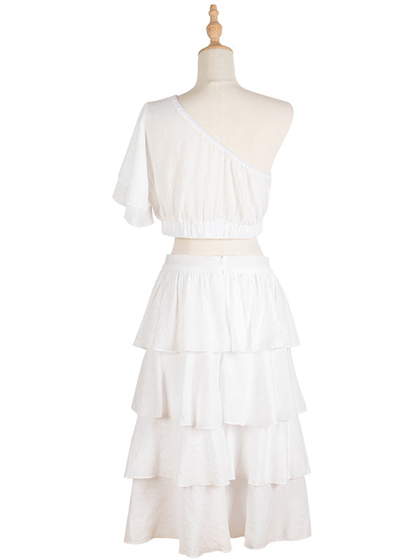 Vacation Wrap High-Waisted Off-The-Shoulder Two Pieces Set