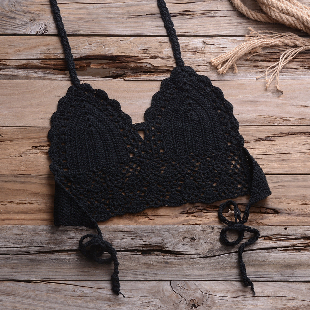 Sexy Hollow Out Cutout Beach Knitted Shell Pants