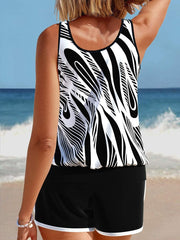 Women's Resort Print Two-Piece Swimsuit Set