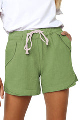 High Waisted Lace Up Elastic Sports Pants