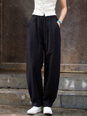 Solid Color Bloomers Trousers Casual Pants Bottoms