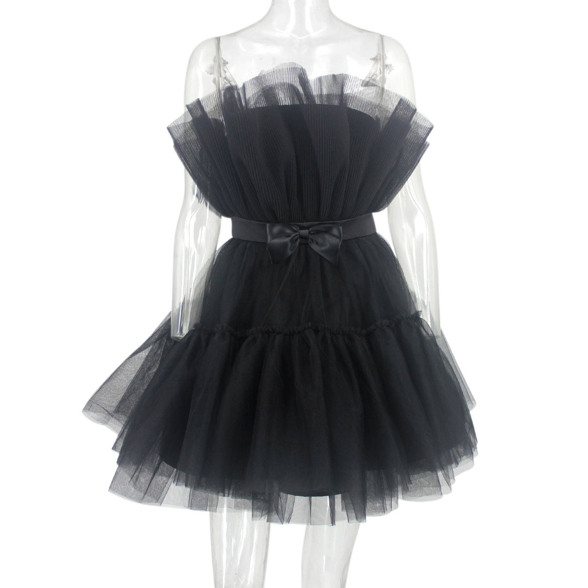 Zora - Short Off-the-Shoulder Tulle Dress