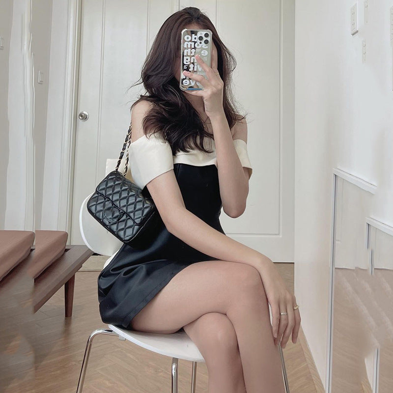 Juliette Bow Front A-Line Mini Dress