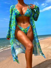Swimsuit Covered Three-piece Bikini