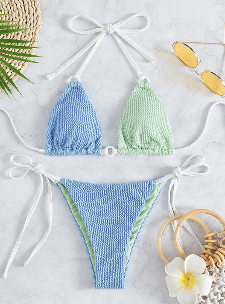 Double-sided Printed Sexy Backless Bikini