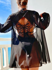 Butterfly Three-piece Swimsuit Bikini