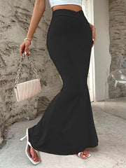 Solid Color Bodycon Mermaid Skirts Bottoms