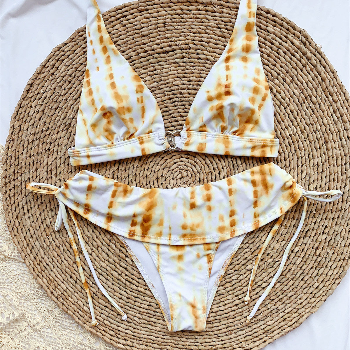 Sophia Tie Dye Bandage Bikini Set